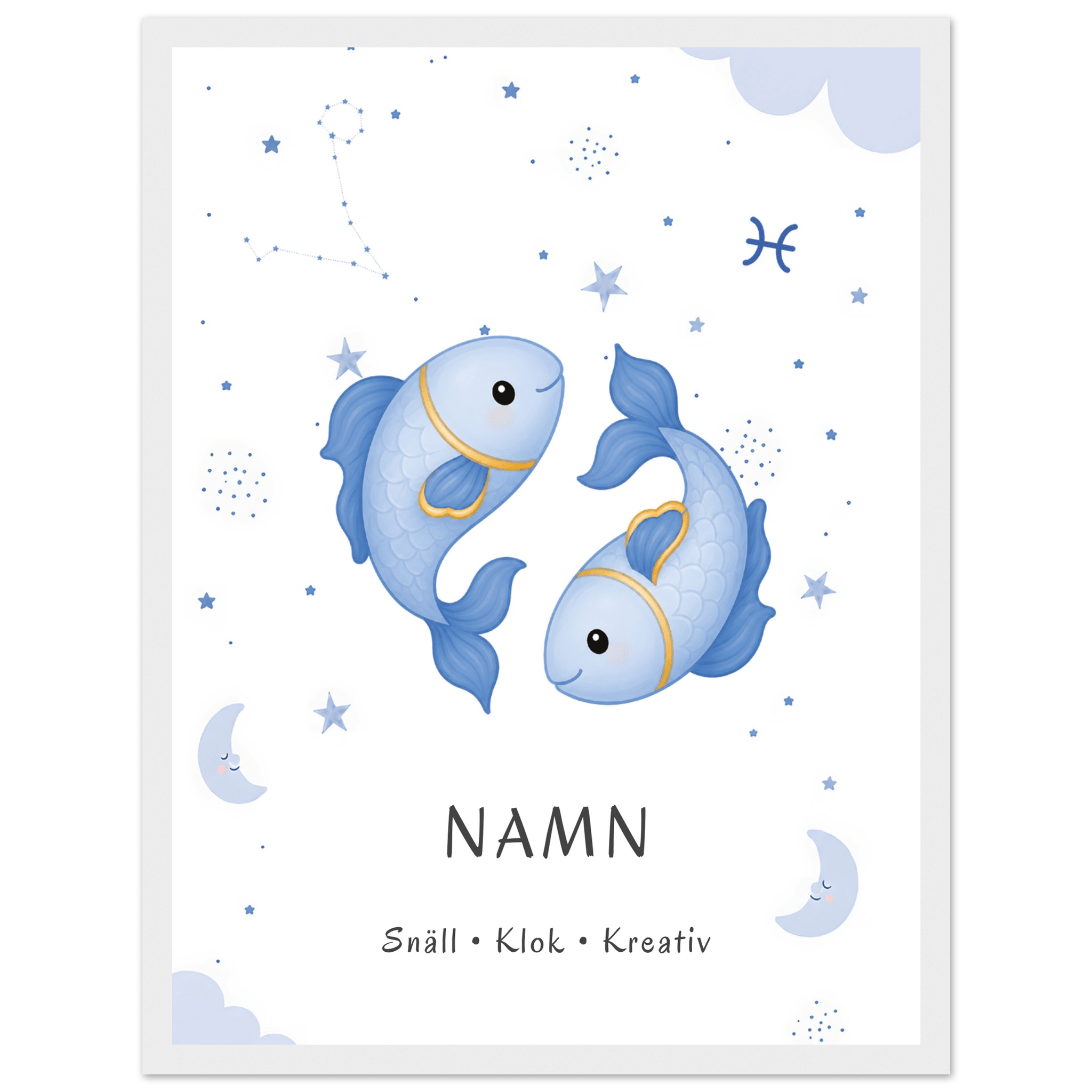 Stjärntecken fiskarna med namn poster