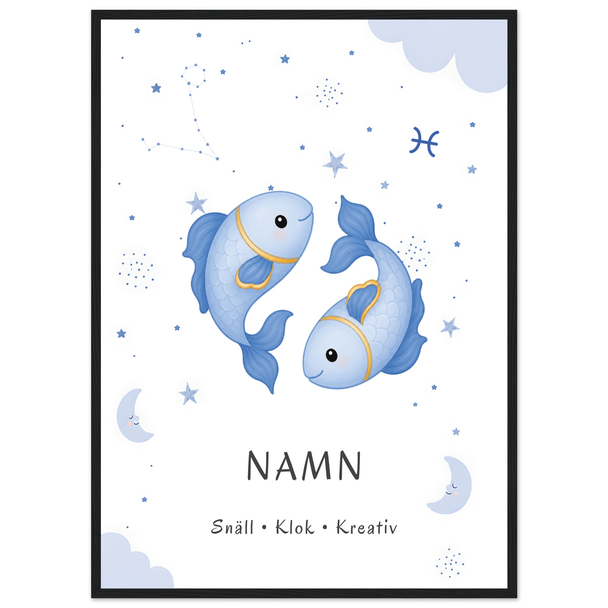 Stjärntecken fiskarna med namn poster