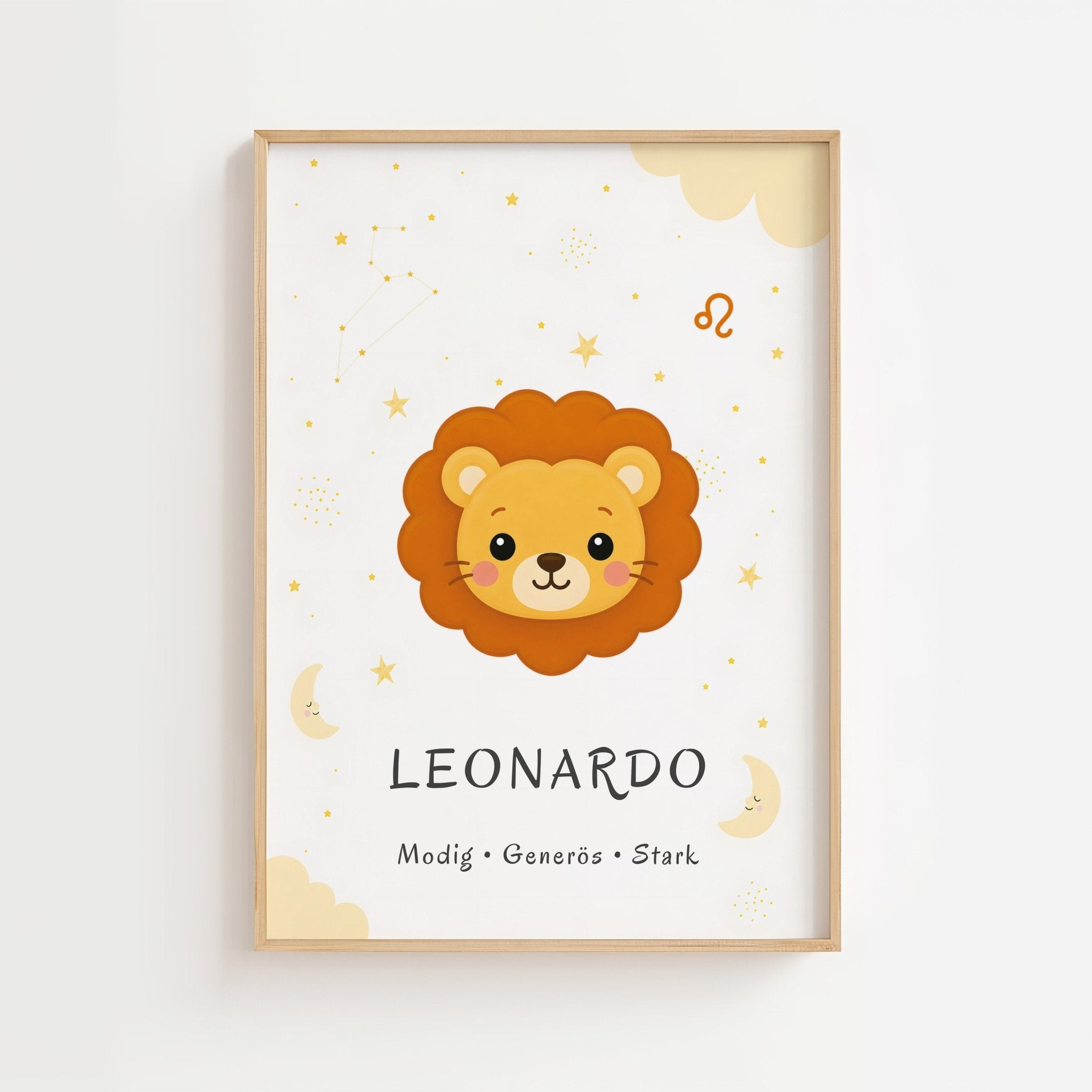 Stjärntecken lejonet med namn poster
