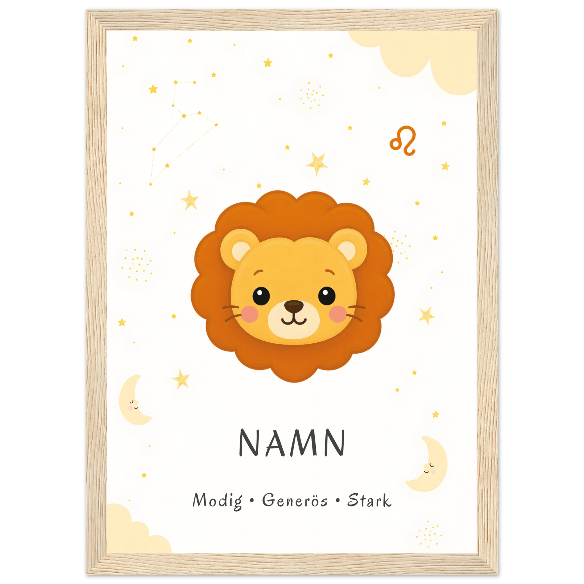 Stjärntecken lejonet med namn poster