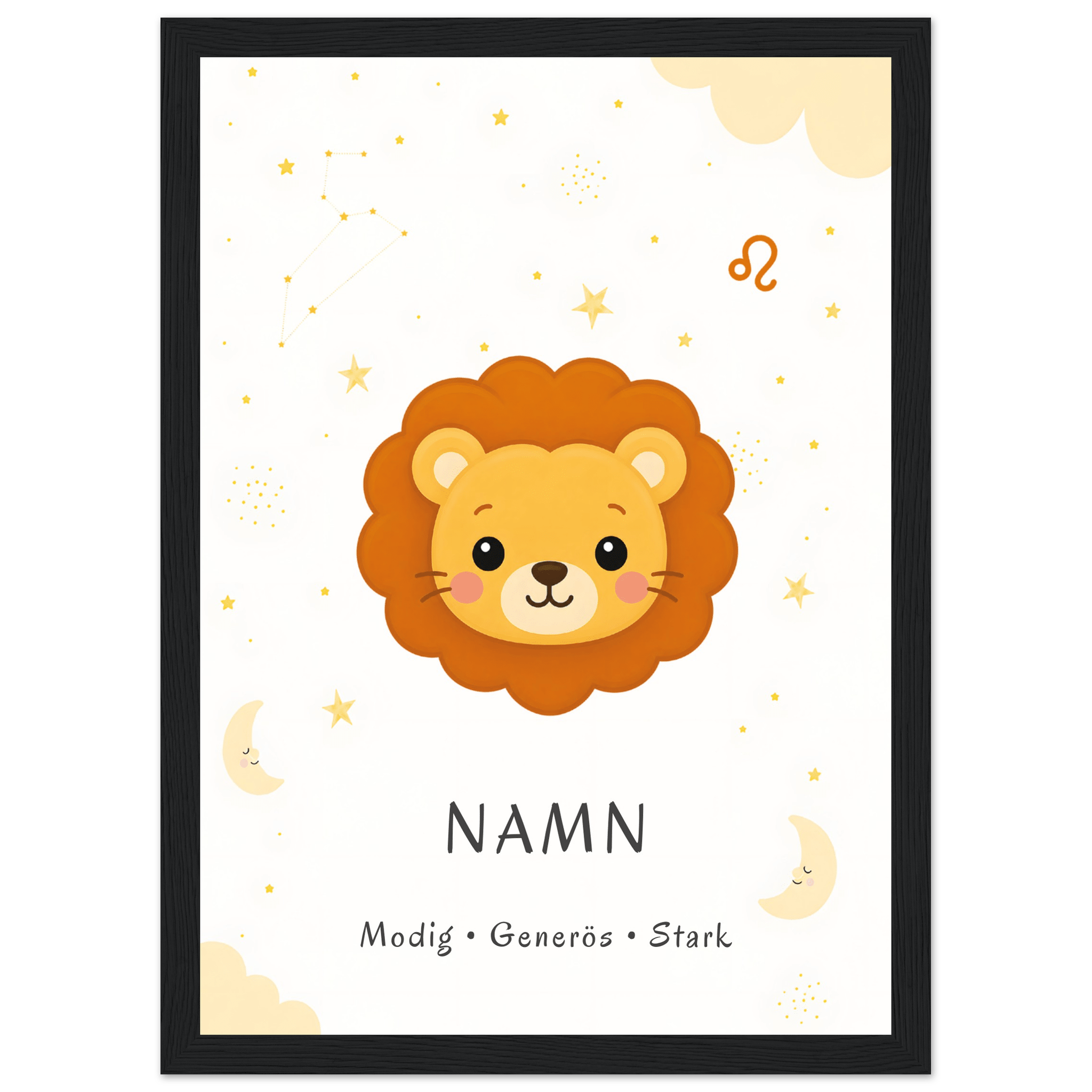 Stjärntecken lejonet med namn poster