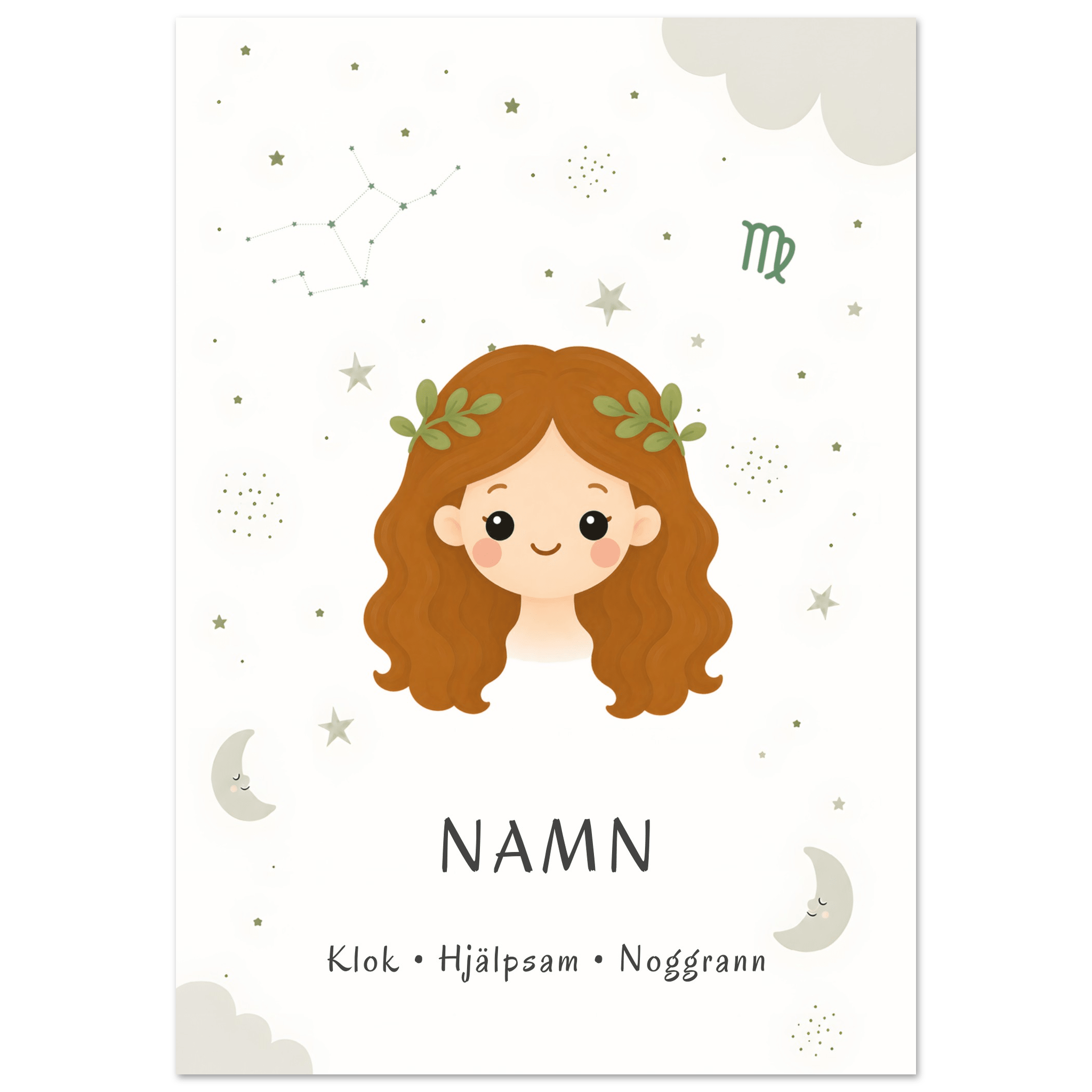 Stjärntecken ljungfrun med namn poster