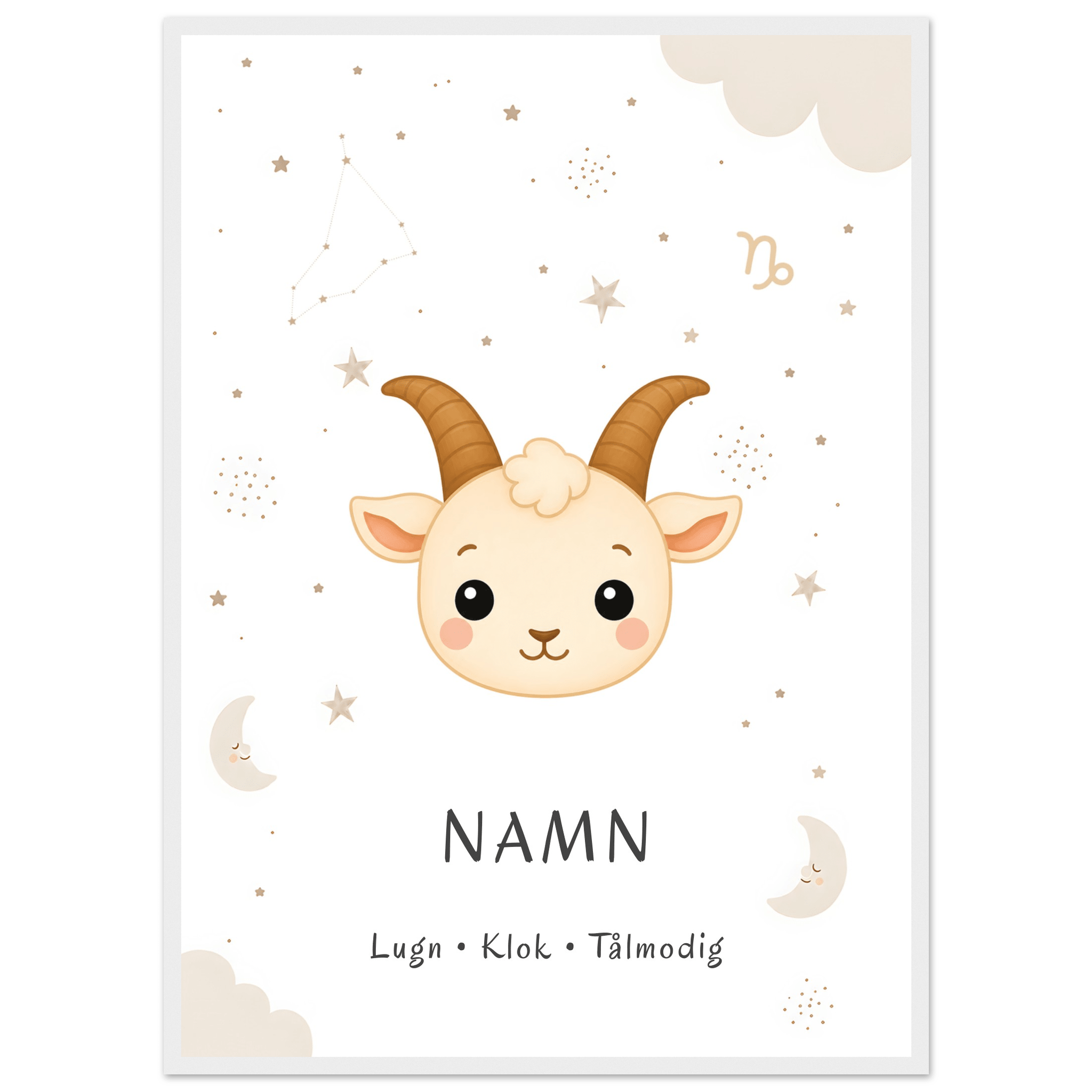 Stjärntecken stenbocken med namn poster