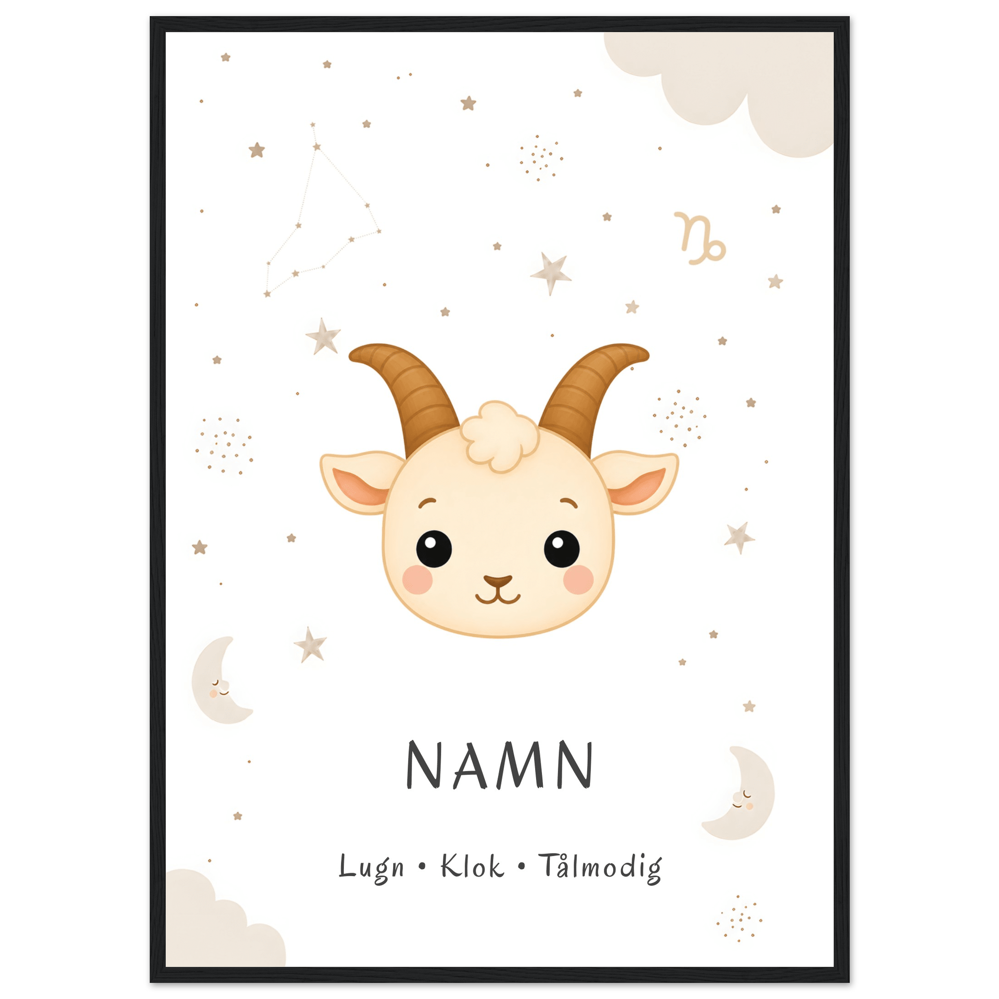 Stjärntecken stenbocken med namn poster