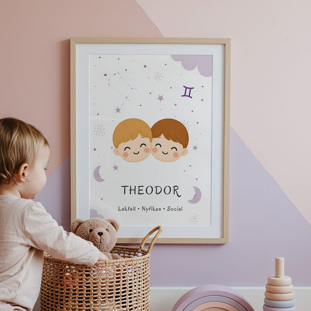 Stjärntecken tvillingarna med namn poster