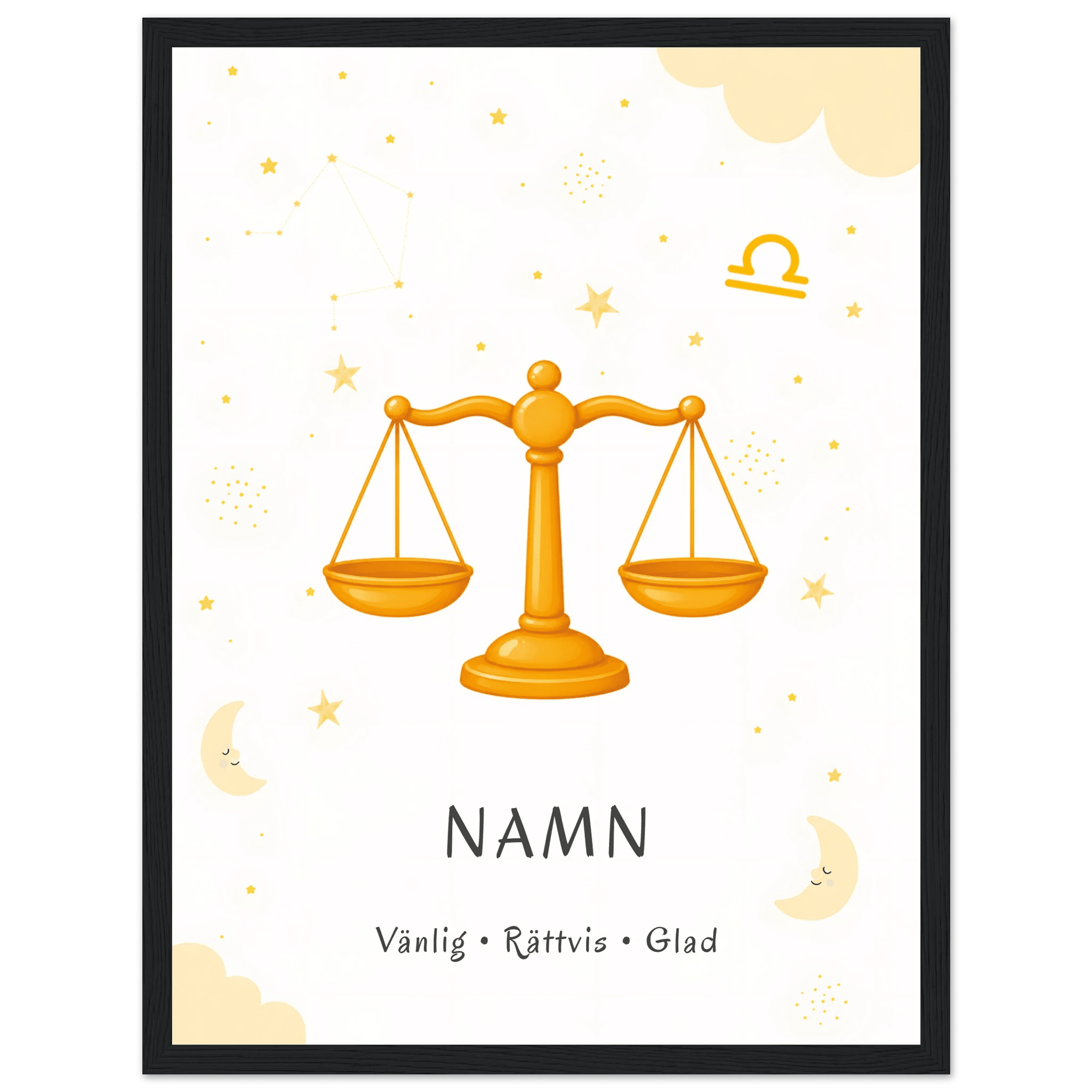 Stjärntecken vågen med namn poster