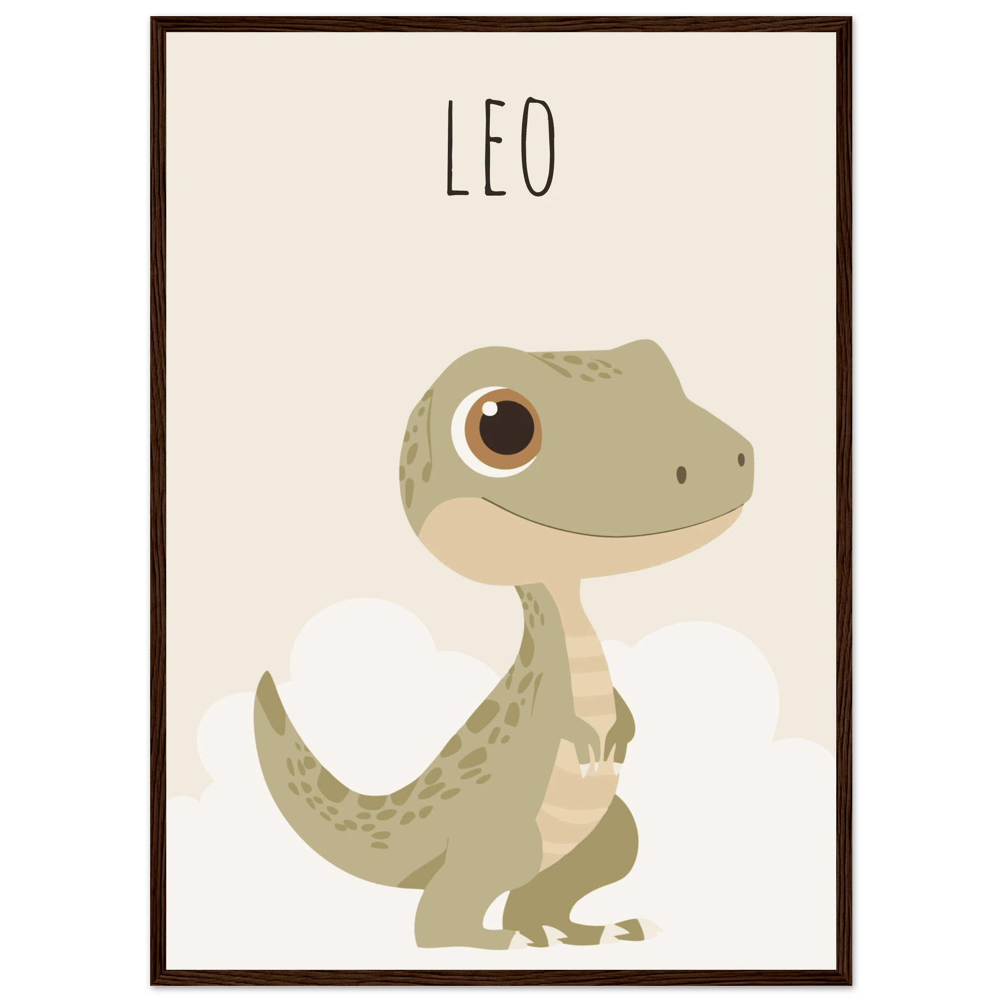 T-Rex dinosaurieposter med eget namn poster