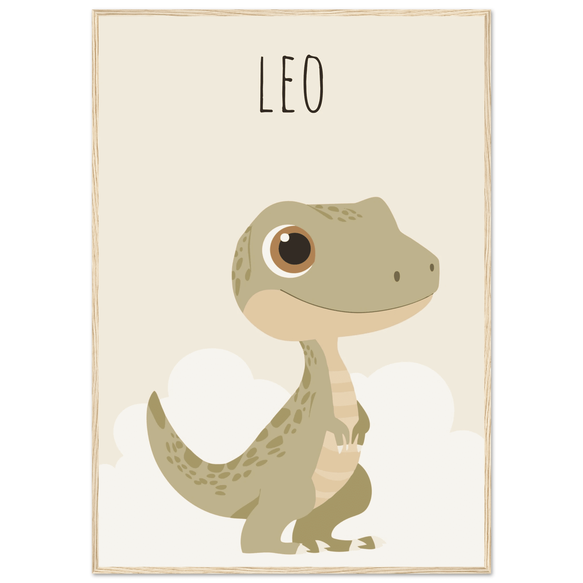 T-Rex dinosaurieposter med eget namn poster