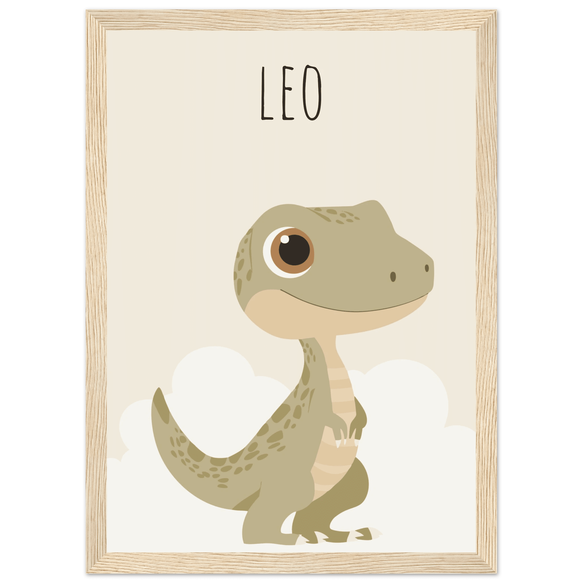 T-Rex dinosaurieposter med eget namn poster