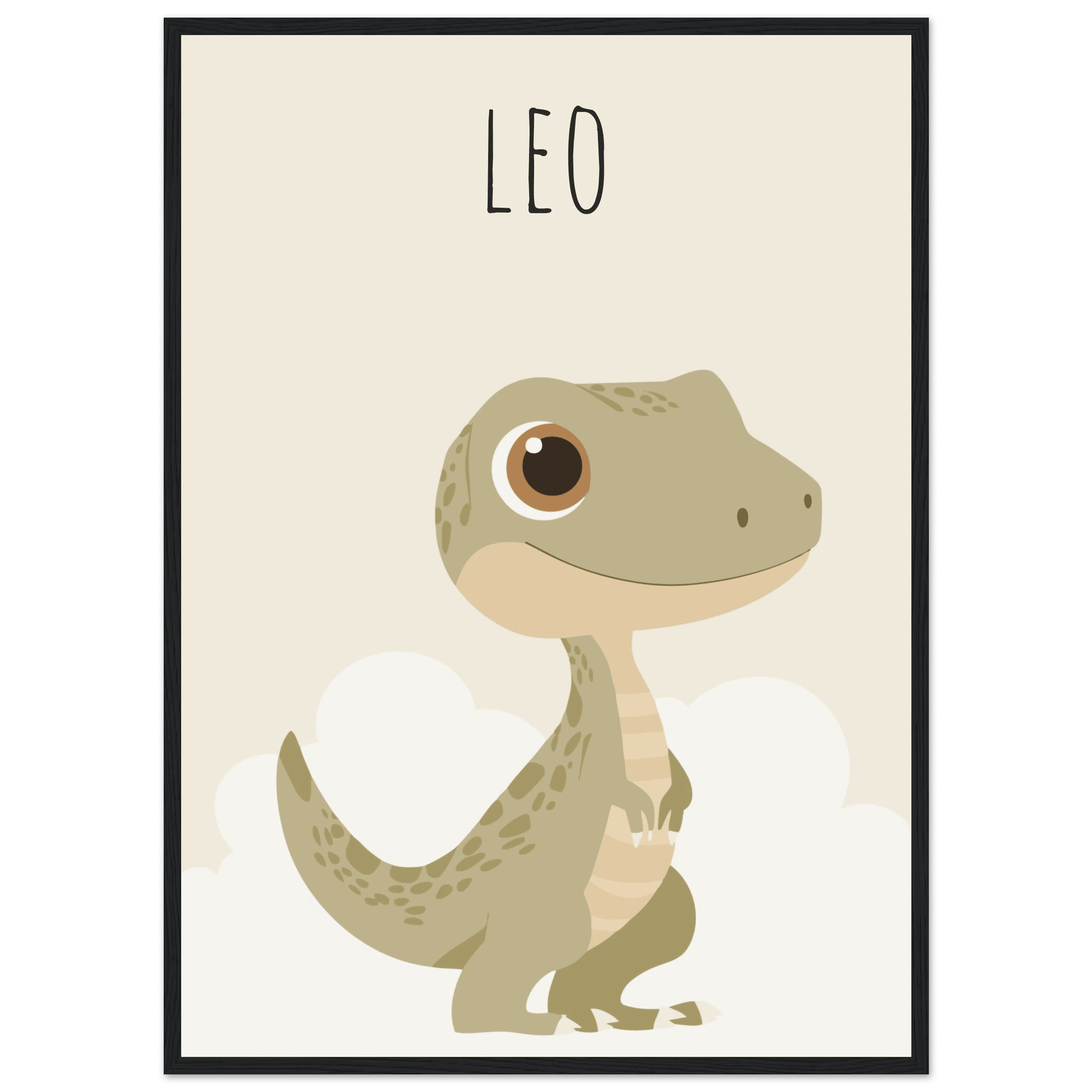 T-Rex dinosaurieposter med eget namn poster
