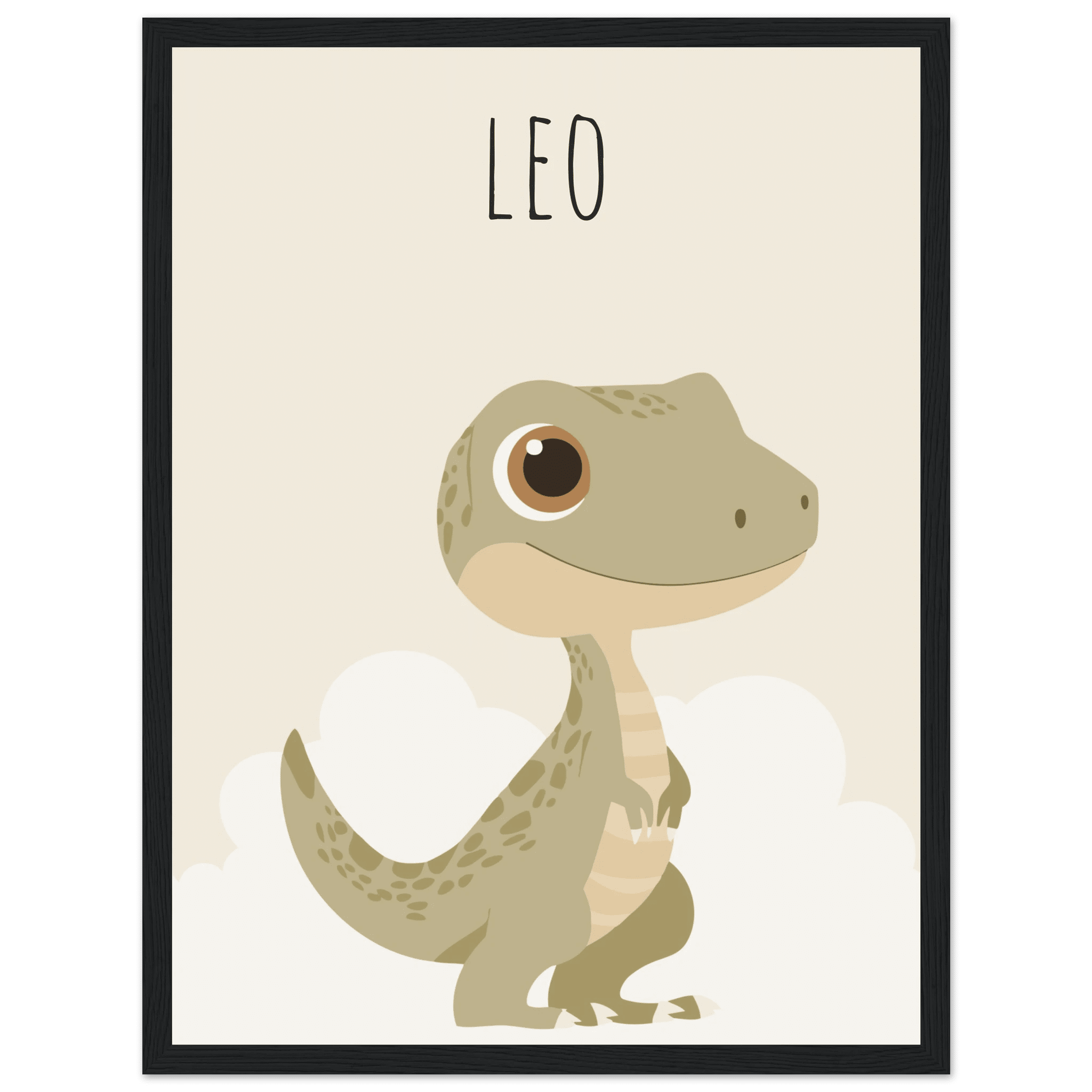T-Rex dinosaurieposter med eget namn poster
