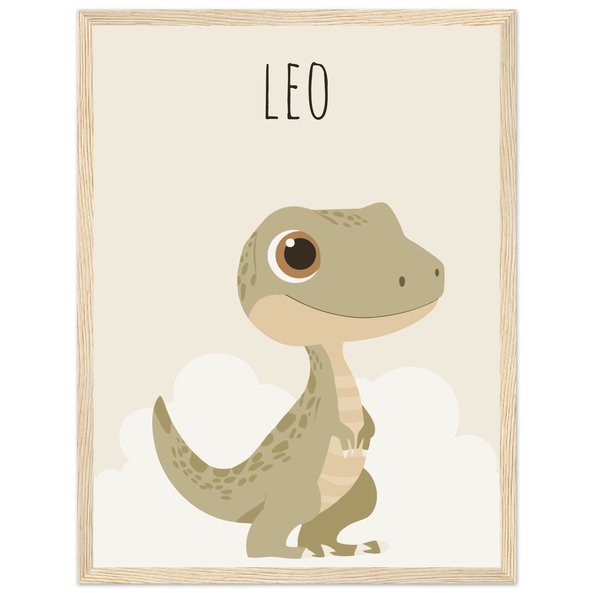 T-Rex dinosaurieposter med eget namn poster