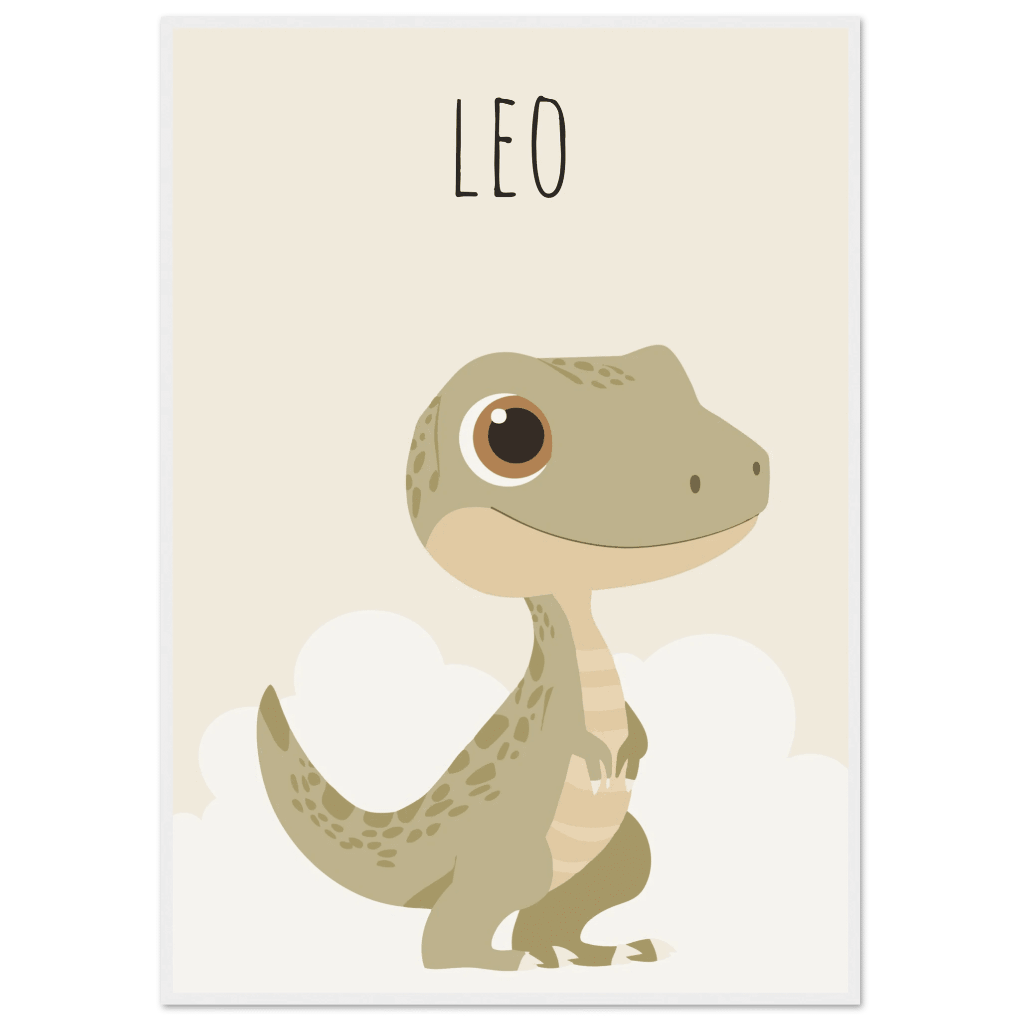 T-Rex dinosaurieposter med eget namn poster