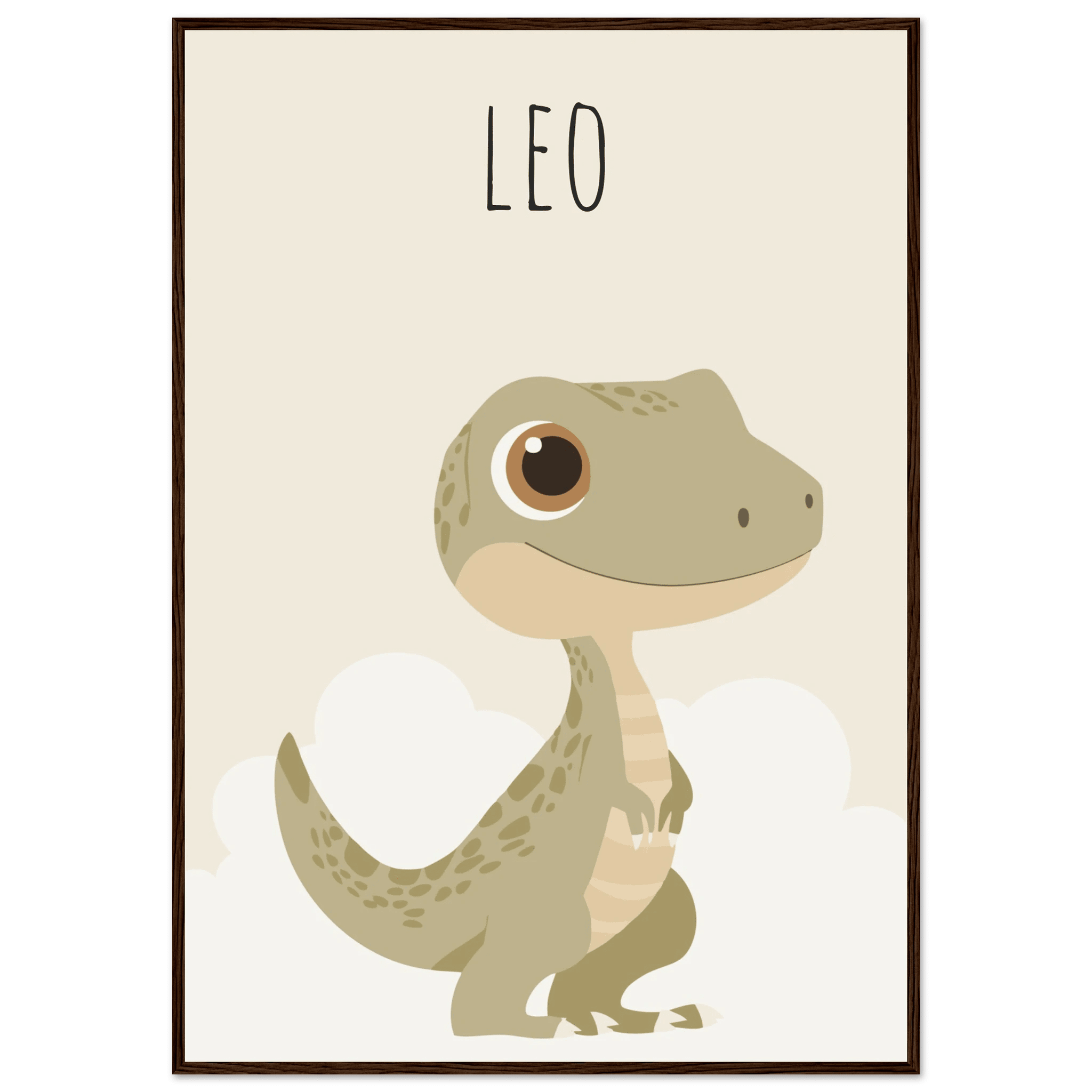 T-Rex dinosaurieposter med eget namn poster
