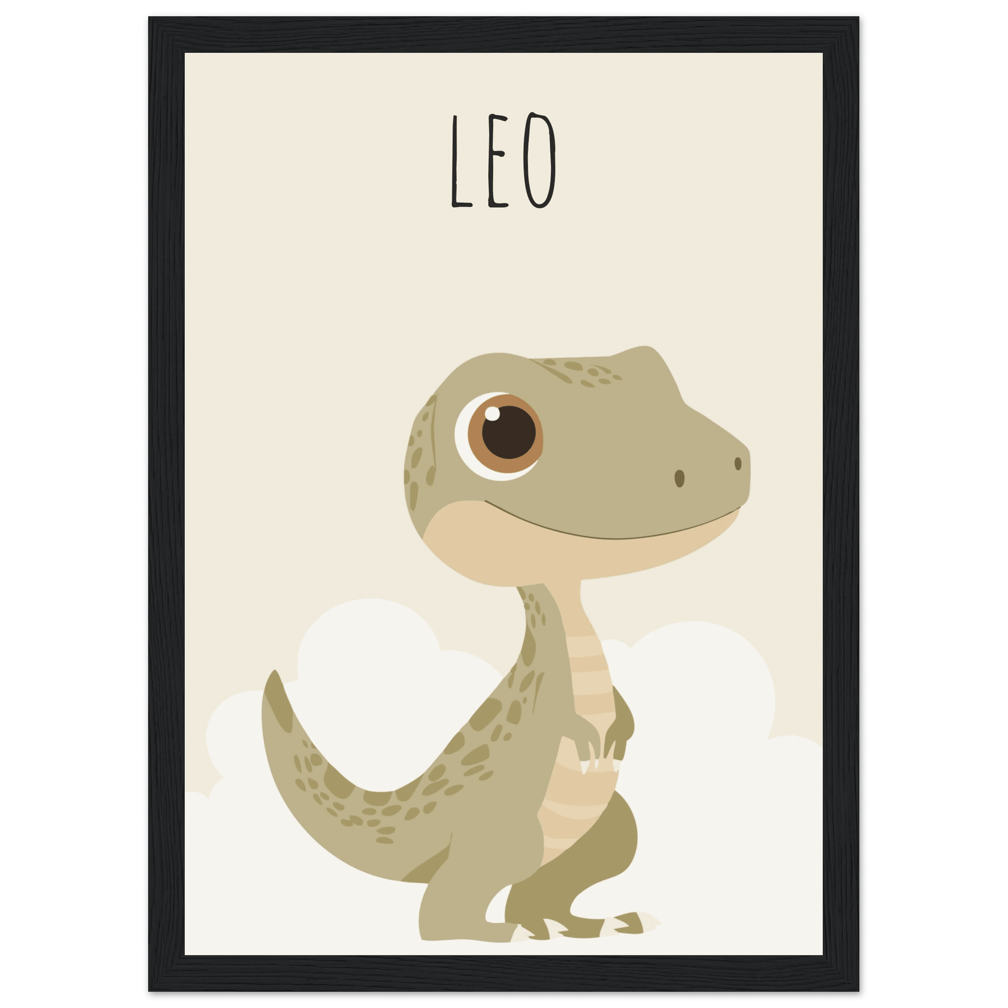 T-Rex dinosaurieposter med eget namn poster