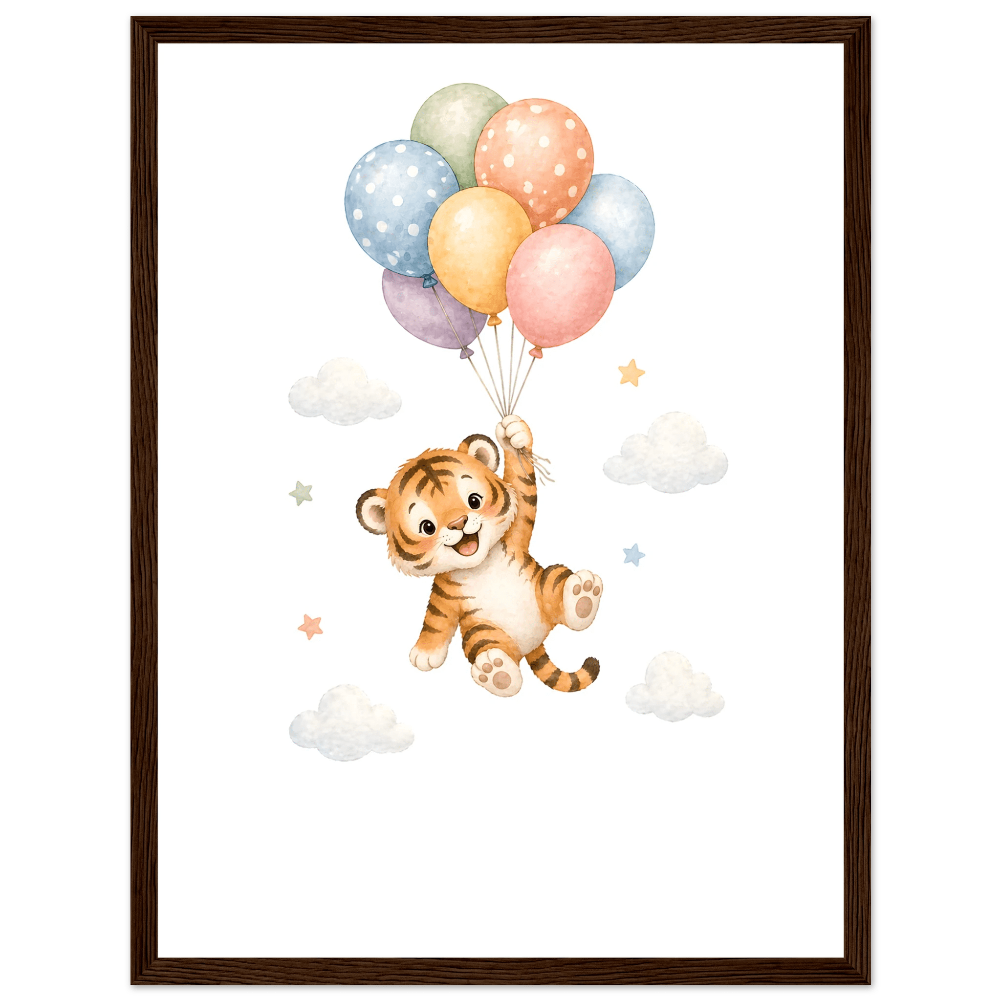 Tiger med personligt namn & text poster
