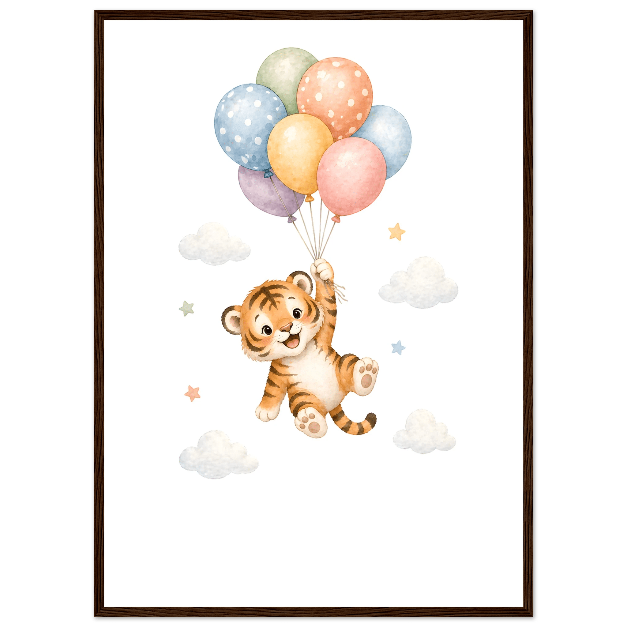 Tiger med personligt namn & text poster